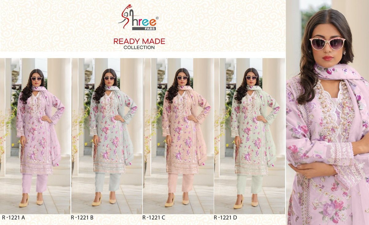 SHREE FAB READY MADE COLLECTION R-1221-A TO R-1221-D 5