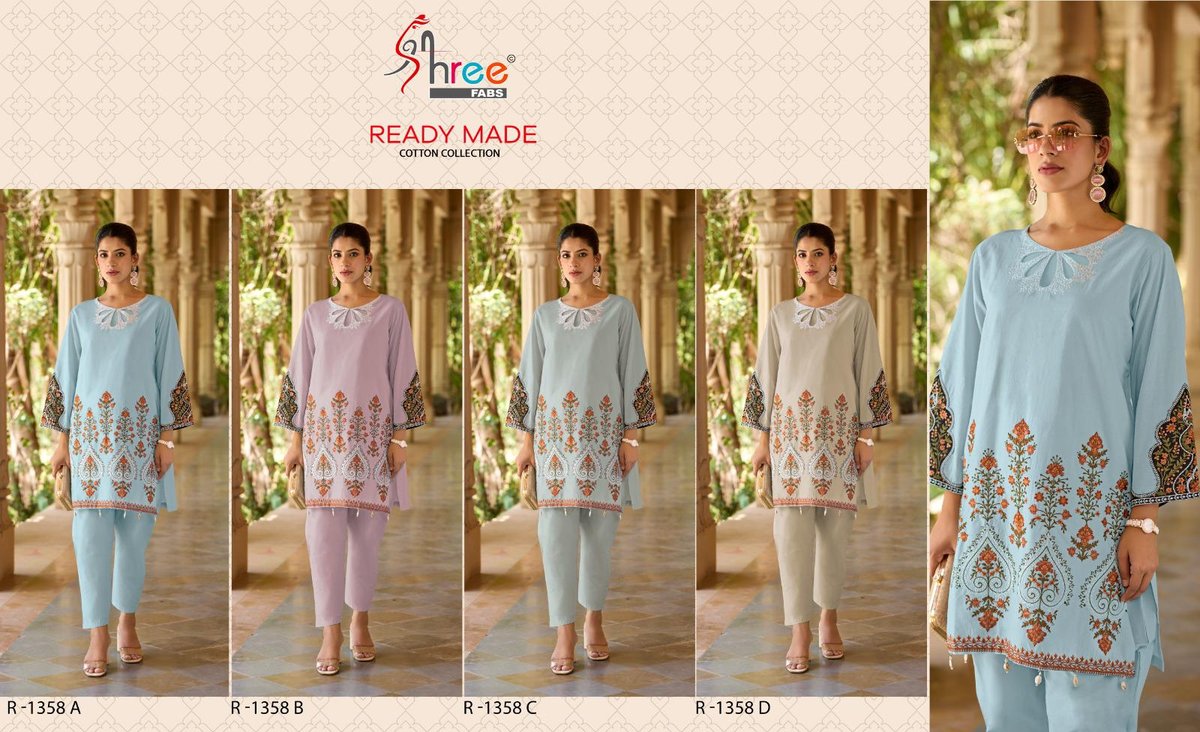 SHREE FAB READY MADE COTTON COLLECTION R-1358-A TO R-1358-D 5