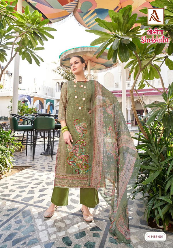 ALOK SUIT SHOBHITA H-1483-001 TO H-1483-006