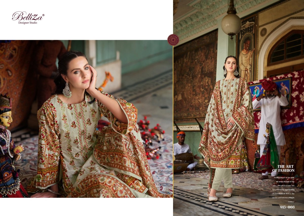 BELLIZA DESIGNER BIN SAEED VOL-4 915-001 TO 915-008 8