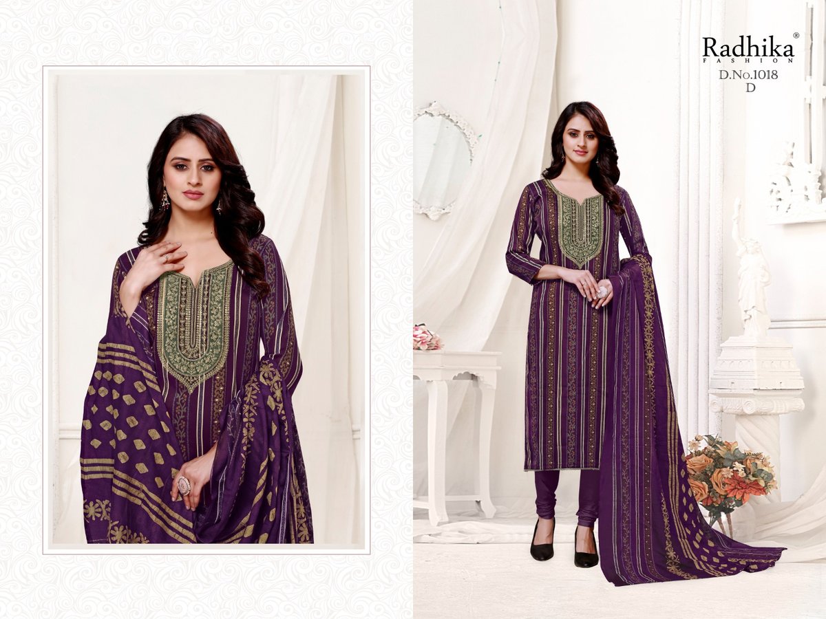 RADHIKA FASHION AZARA NIGAHE 1018-A TO 1018-D 4