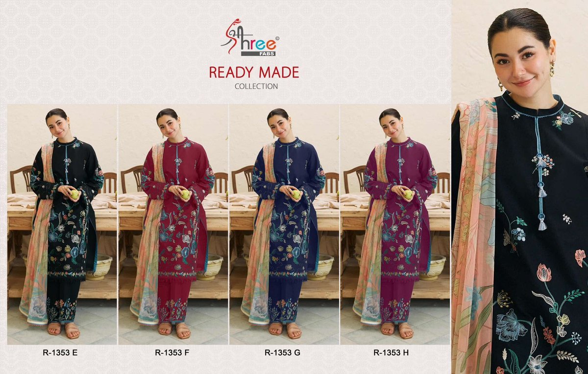 SHREE FAB READY MADE COLLECTION R-1353-E TO R-1353-H 5
