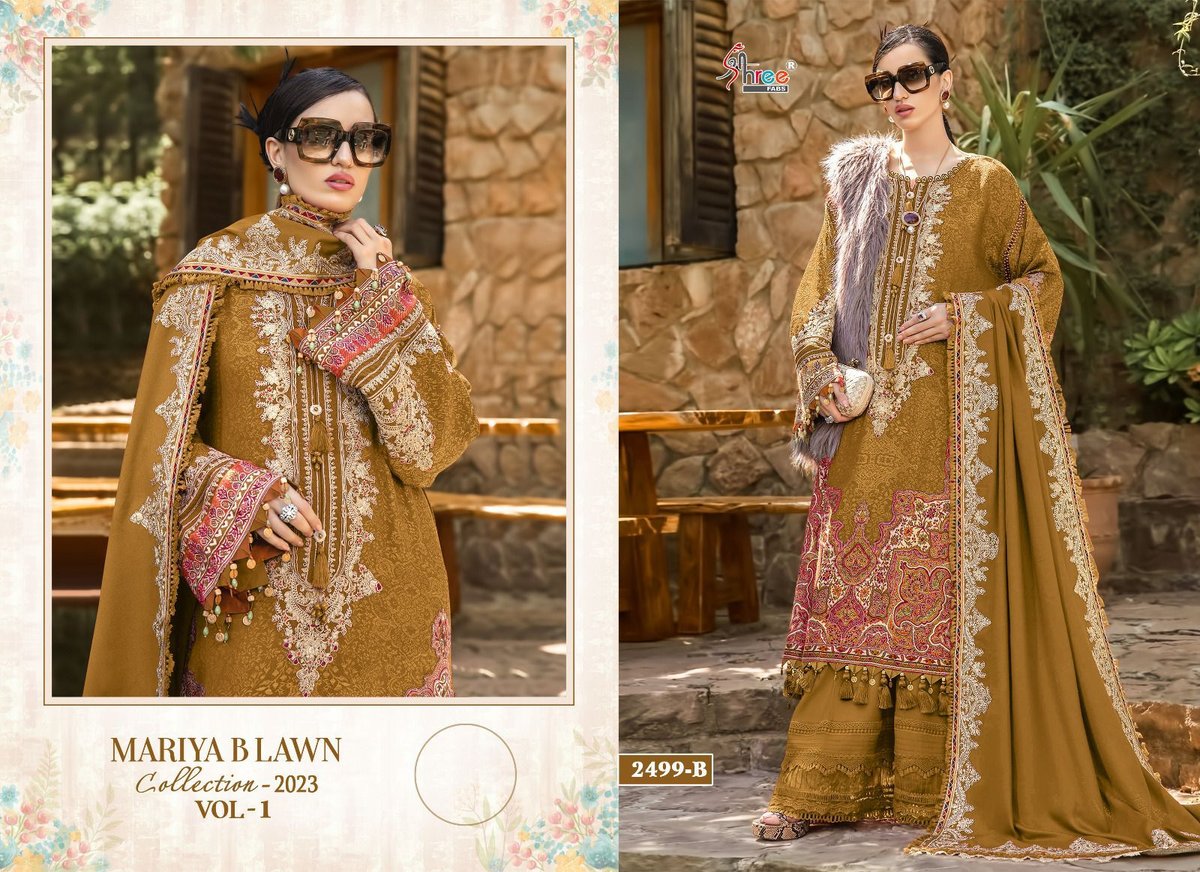 Shree Fab Mariya B Lawn Collection Vol-1 2499 Colors 2