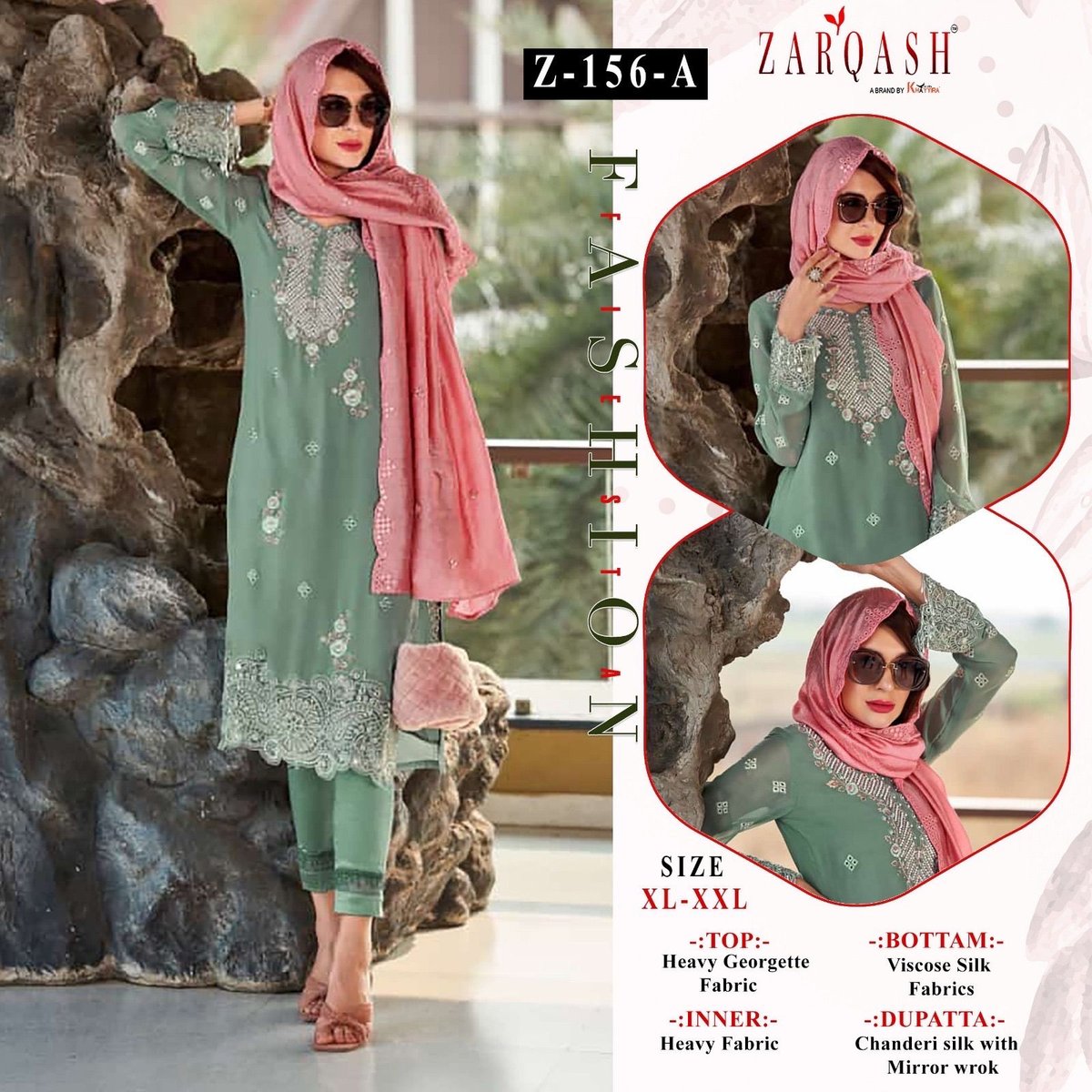 ZARQASH READYMADE COLLECTION Z-156-A TO Z-156-C 1