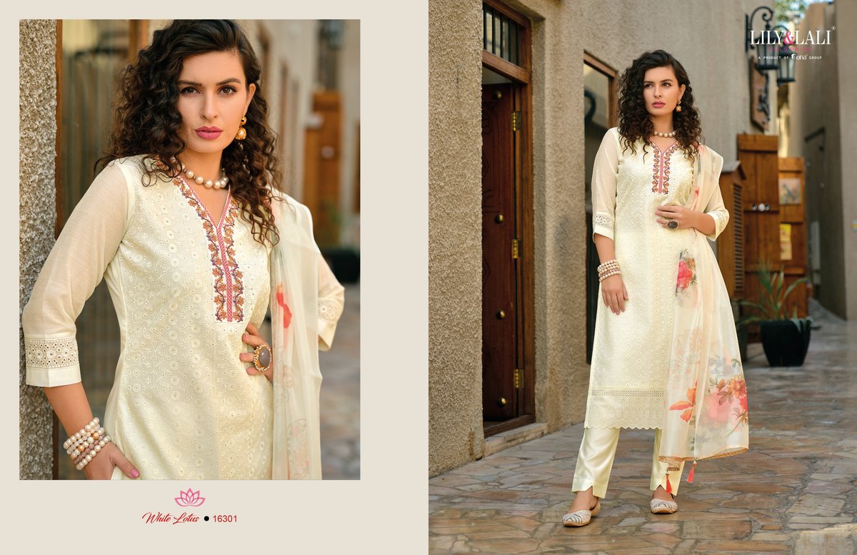 LILY & LALI WHITE LOTUS 16301 TO 16306 1