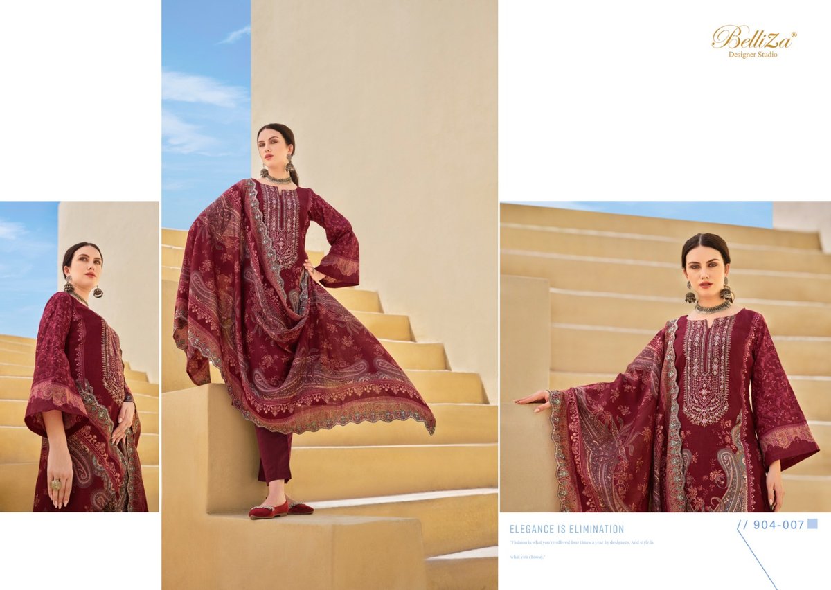 BELLIZA DESIGNER GUZARISH VOL-5 904-001 TO 904-008 7