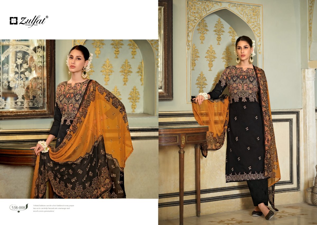 ZULFAT DESIGNER DILRUBA VOL-2 538-001 TO 538-008 8
