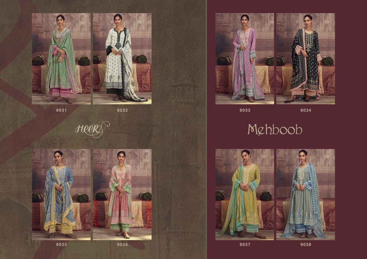Kimora Fashion Heer Mehboob 9031-9038 Series 9