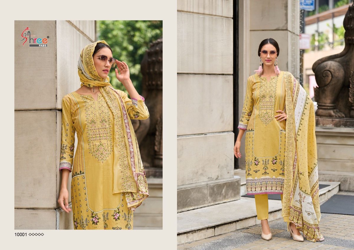 SHREE FAB BIN SAEED LAWN COLLECTION VOL-10 10001 TO 10006 1