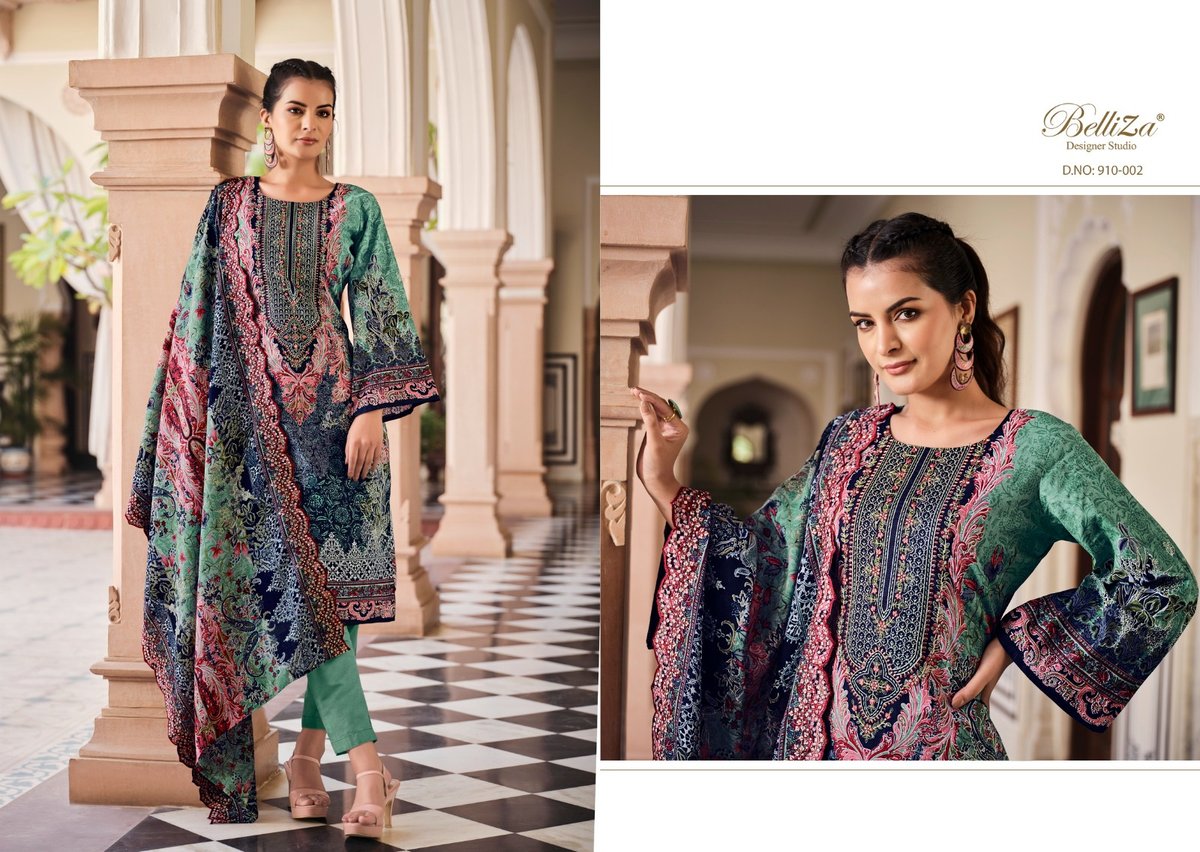 BELLIZA DESIGNER GUZARISH VOL-7 910-001 TO 910-008 2
