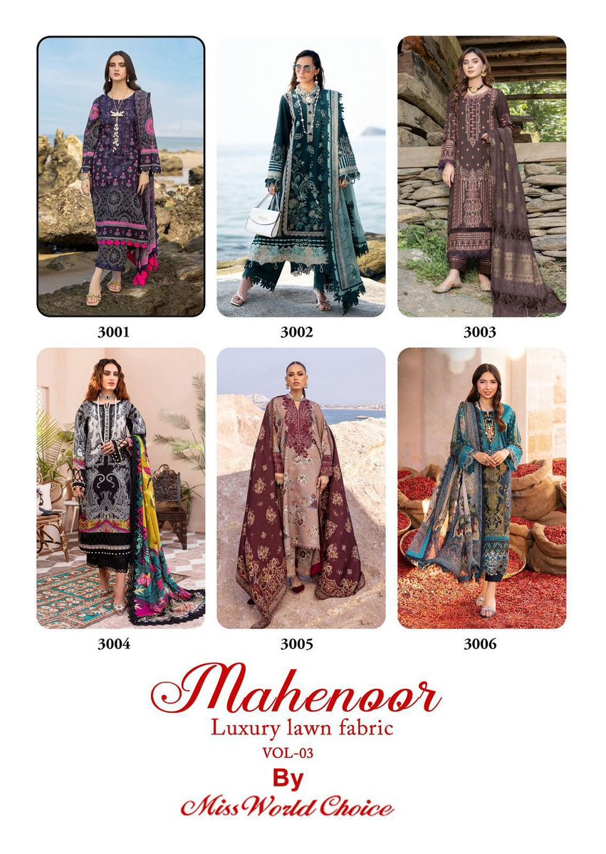 MISSWORLD CHOICE MAHENOOR VOL-3 1001 TO 1006 7