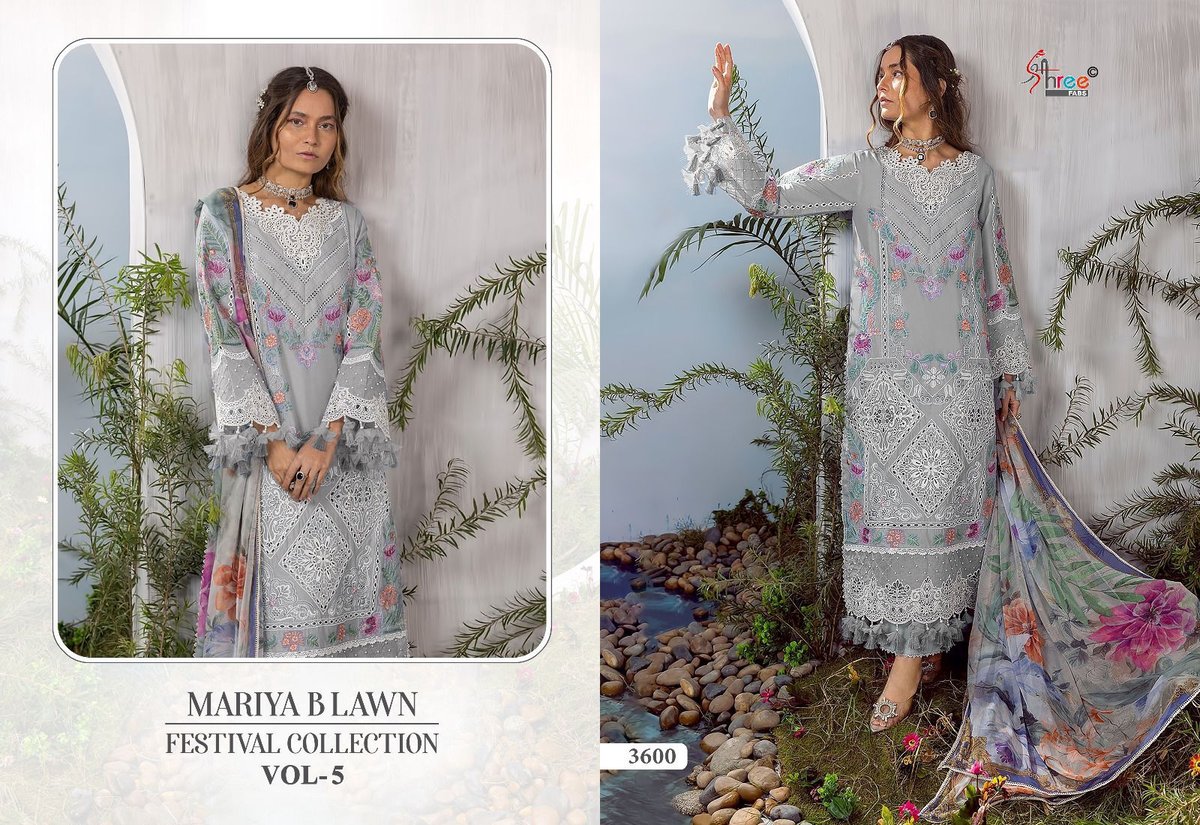 SHREE FABS MARIYA.B LAWN FESTIVAL COLLECTION VOL-5 3597 TO 3600 4