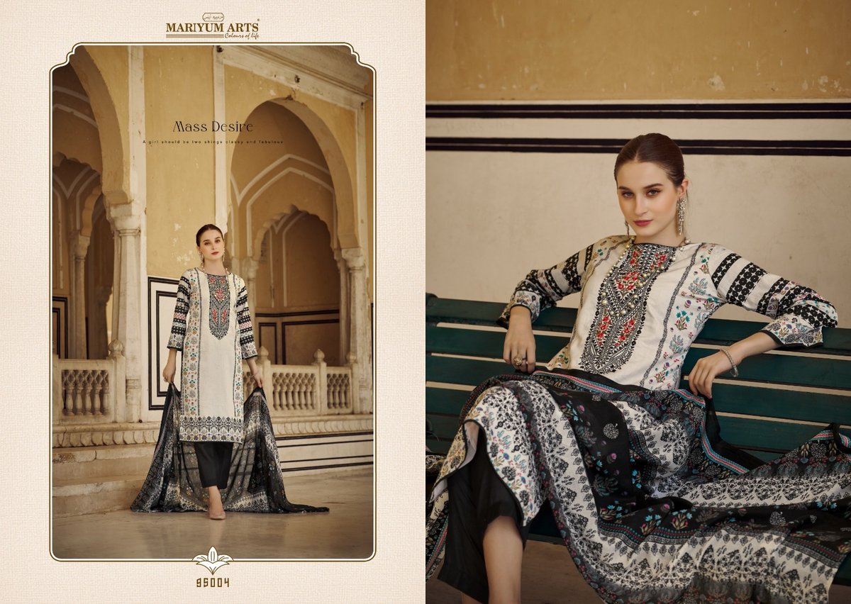 MARIYUM ARTS BLACK & WHITE 95001 TO 95006 4