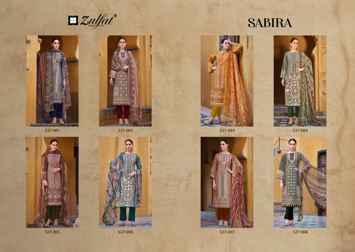 ZULFAT DESIGNER SABIRA 527-001 TO 527-008 9