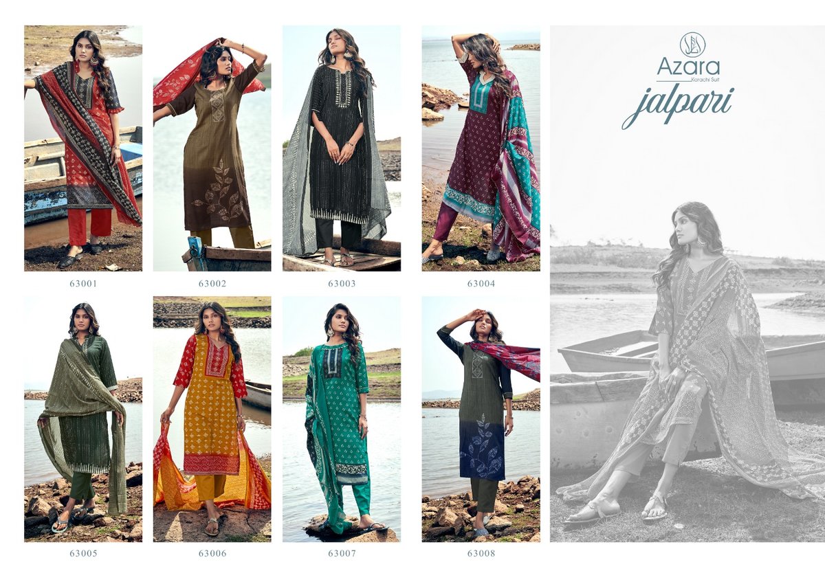 RADHIKA FASHION AZARA JALPARI 63001 TO 63008 9