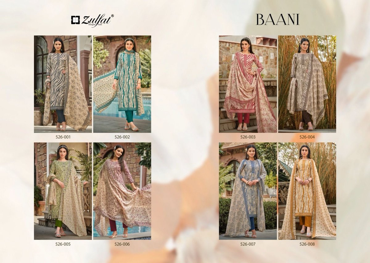 ZULFAT DESIGNER BANI 526-001 TO 526-008 9