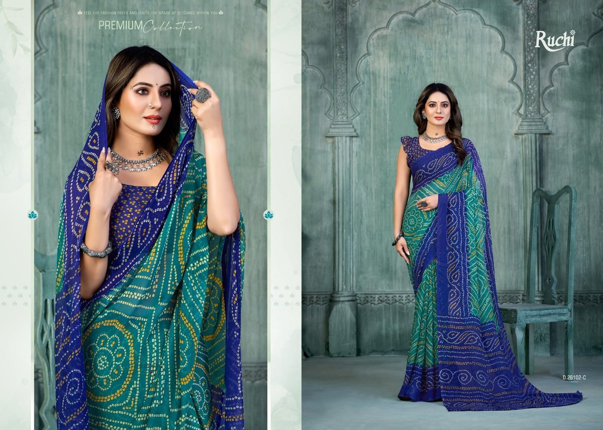 RUCHI STAR CHIFFON 131 EDITION 26101-A TO 26103-D 7