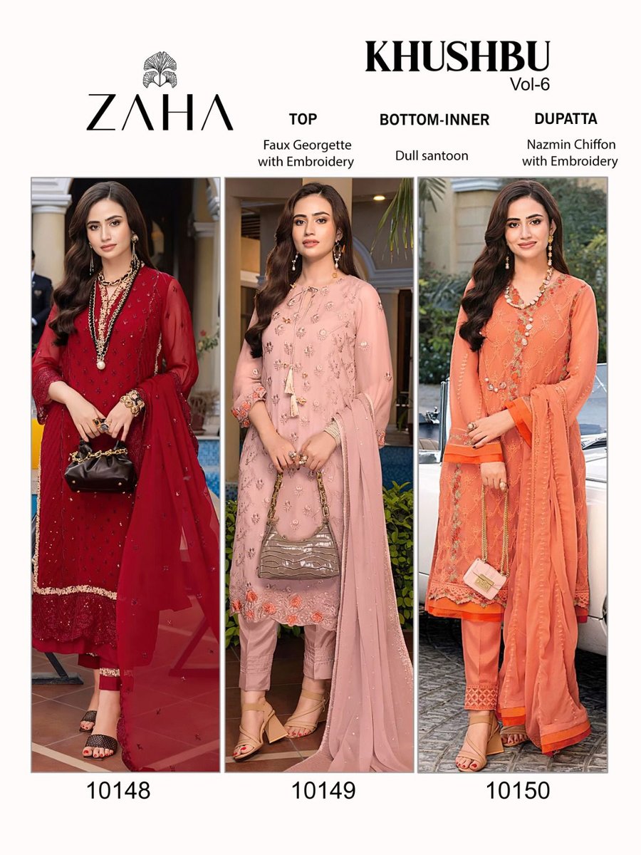 Zaha Khushbu Vol-6 10148-10150 Series 7