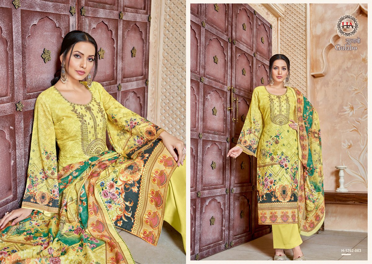 HARSHIT FASHION GULABO H-1262-001 TO H-1262-008 3