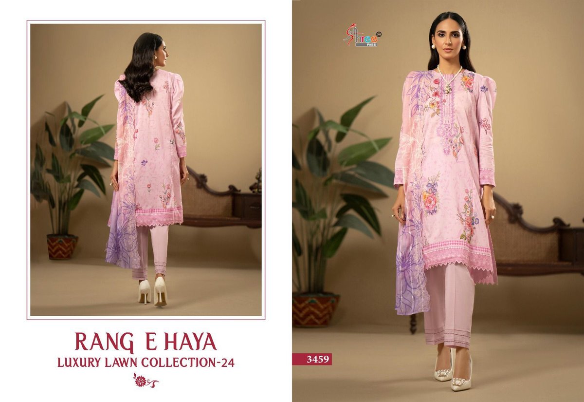 SHREE FAB RANG E HAYA LUXURY LAWN COLLECTION VOL-01 3458 TO 3463 2