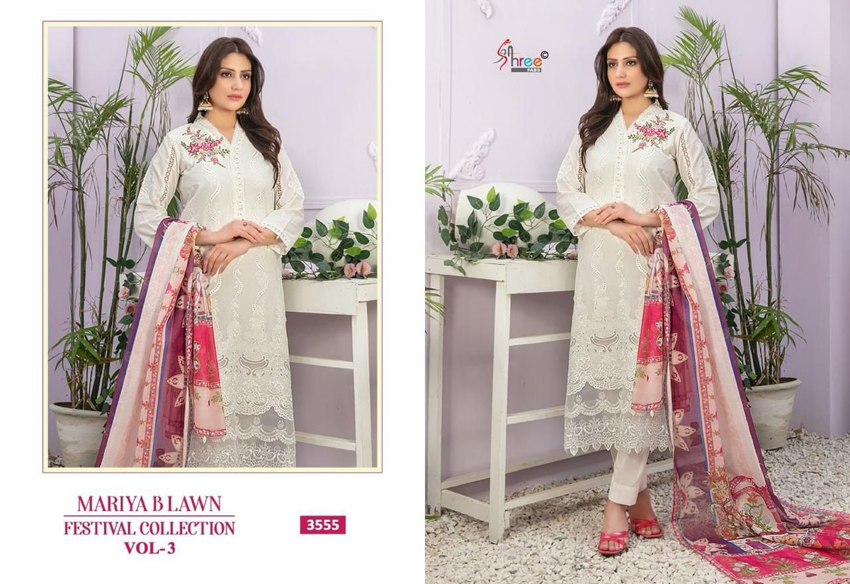 SHREE FAB MARIYA B LAWN FESTIVAL COLLECTION VOL-3 3551 TO 3556 5
