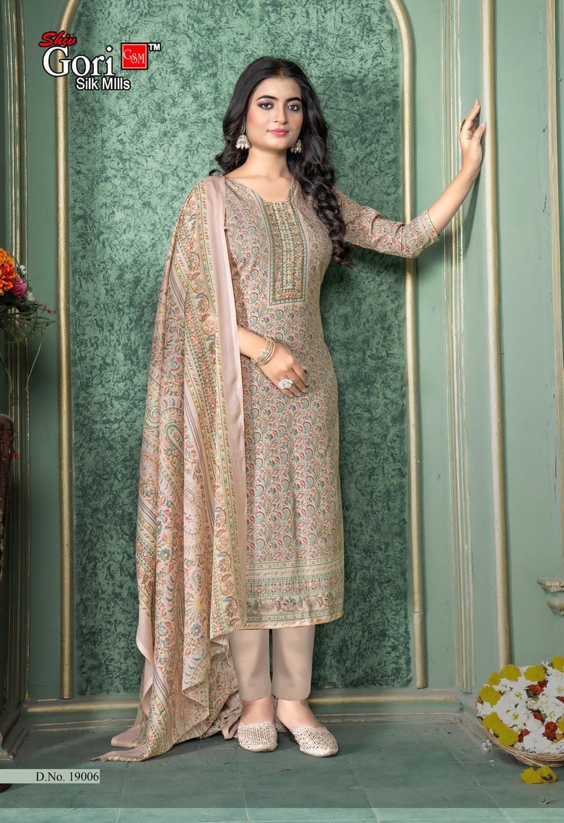 SHIV GORI SILK MILLS PAKIZA VOL-19 19001 TO 19012 6