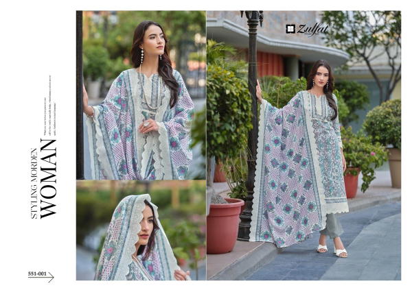 ZULFAT DESIGNER FARHANA VOL-7 551-001 TO 551-008