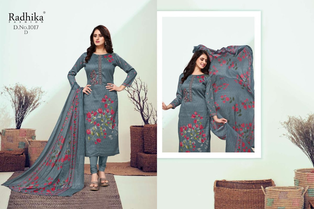 RADHIKA FASHION AZARA HAMSAFAR 1017-A TO 1017-D 4