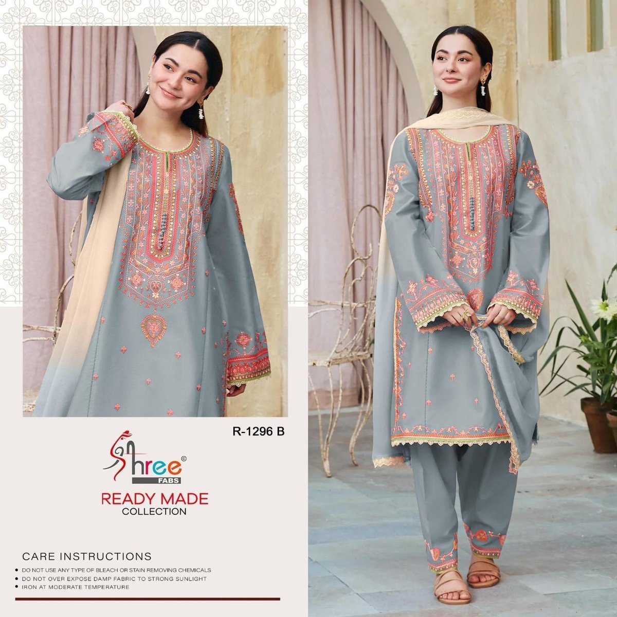 SHREE FAB READY MADE COLLECTION R-1296-A TO R-1296-D 2