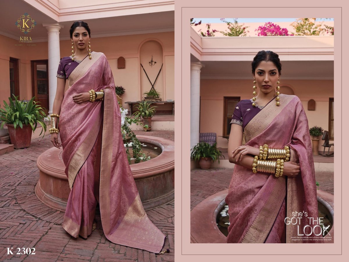 KIRA CREATION KYARA SILK VOL-1 K-2301 TO K-2306 2