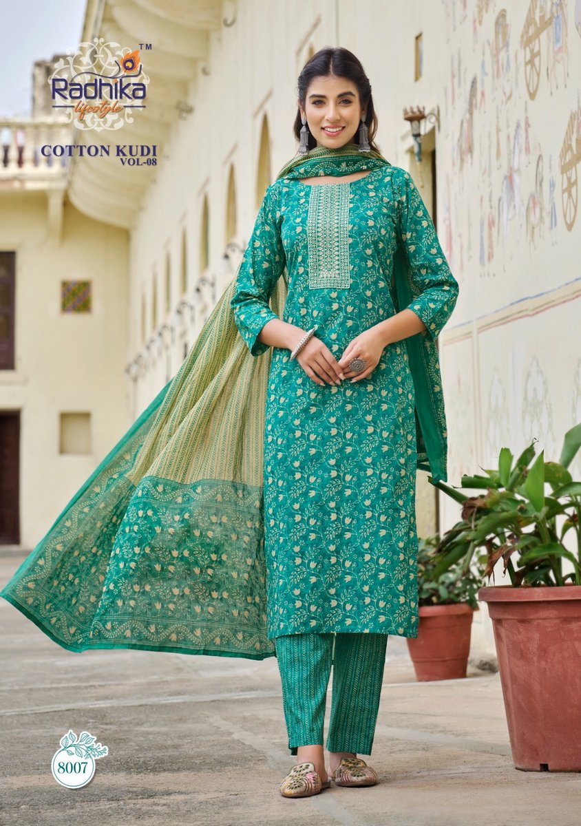 Radhika Lifestyle Cotton Kudi Vol-8 8001-8008 Series 7
