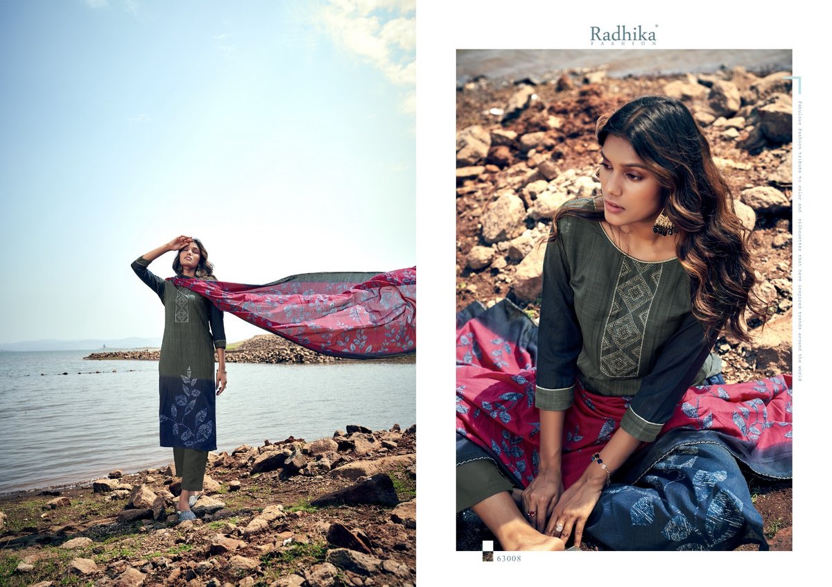 RADHIKA FASHION AZARA JALPARI 63001 TO 63008 8