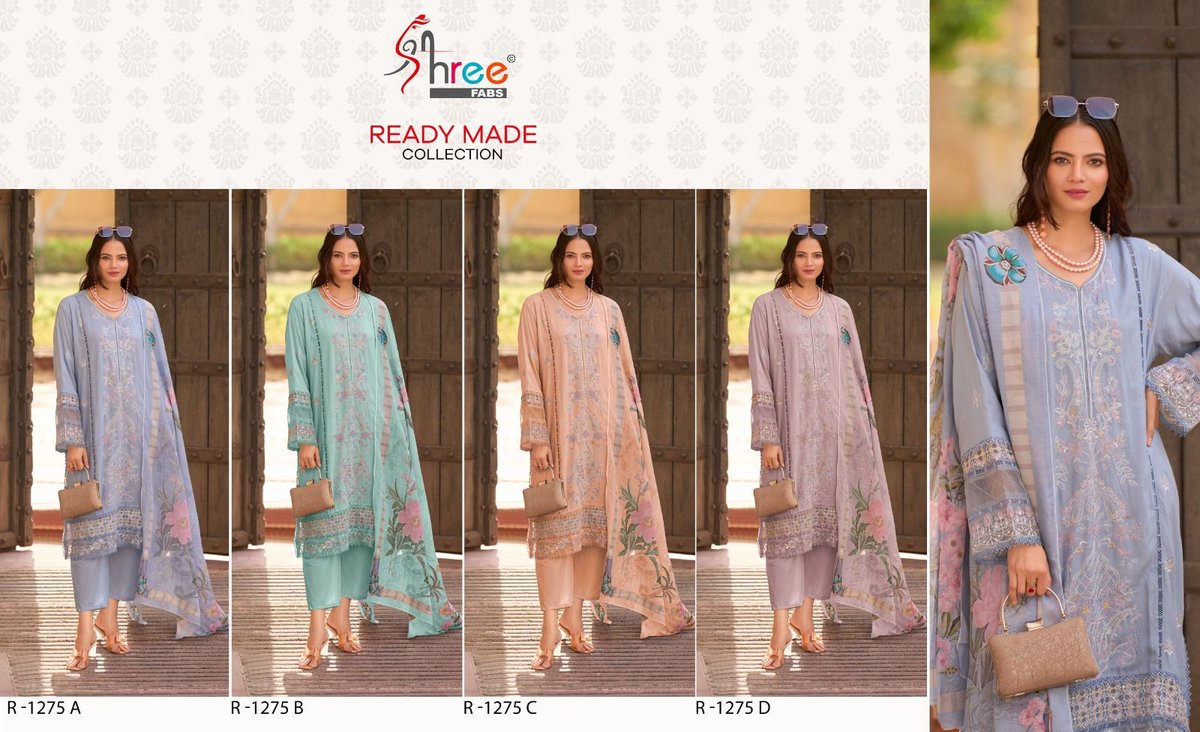 SHREE FAB READY MADE COLLECTION R-1275-A TO R-1275-D 5