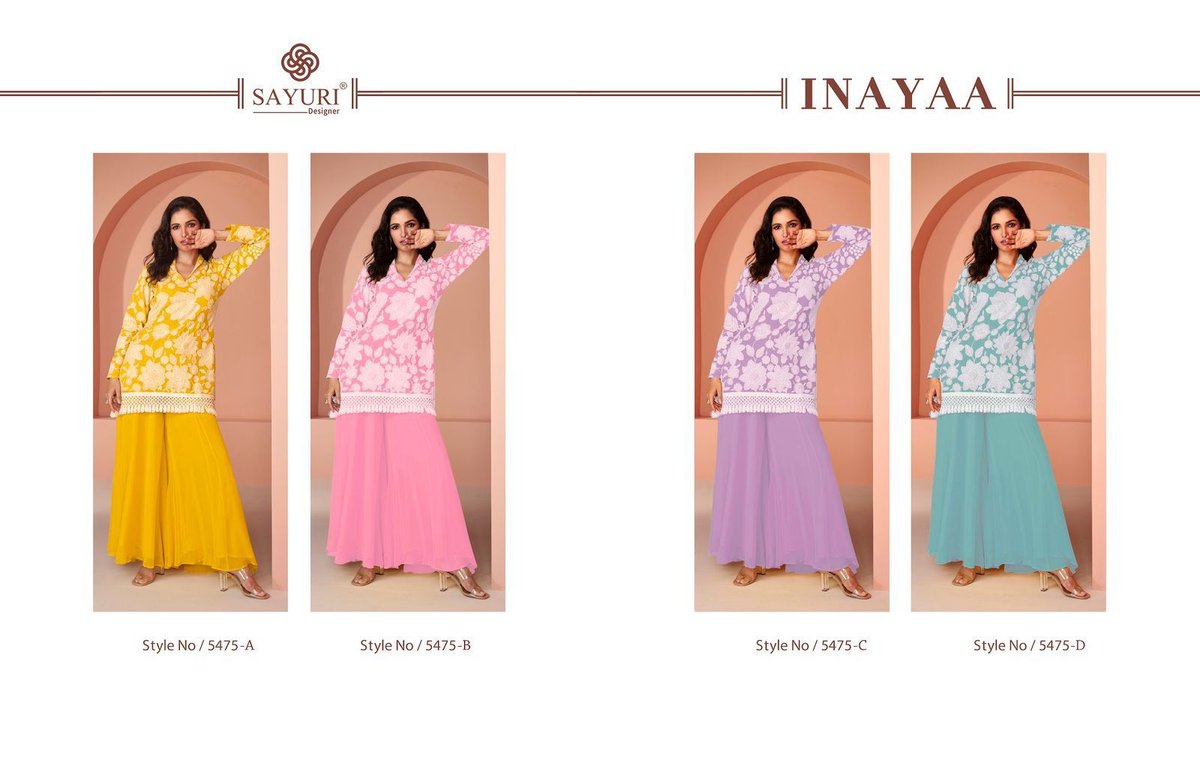 SAYURI DESIGNER INAYAA 5475-A TO 5475-D 5