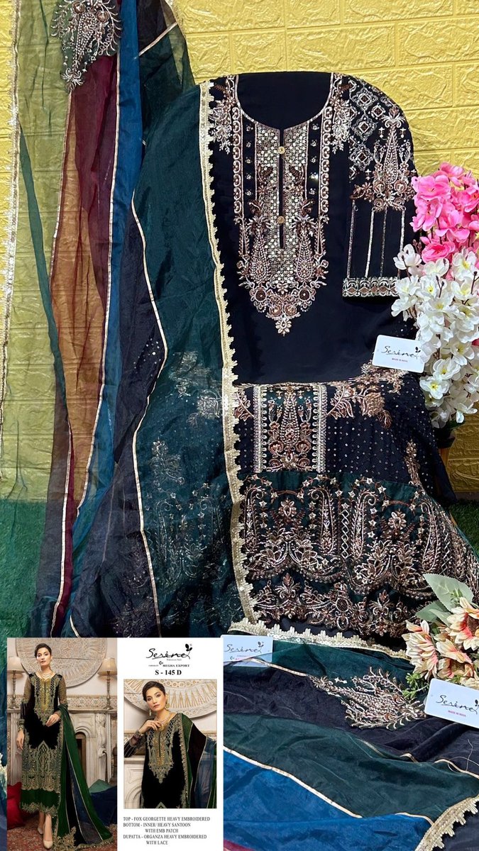 Serine Pakistani Suit S-145 Colors 8
