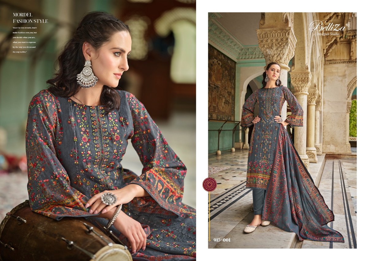 BELLIZA DESIGNER BIN SAEED VOL-4 915-001 TO 915-008 1