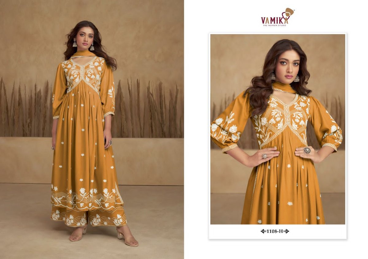 Vamika Fashion Aadhira Vol-6 Silver 1108 Colors 3