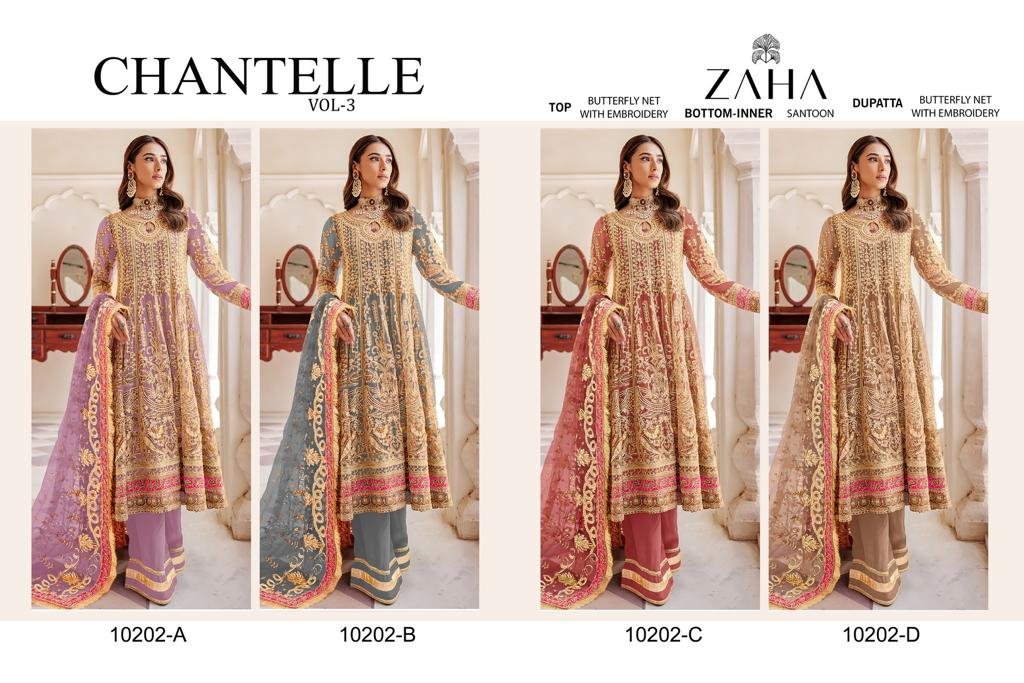 Zaha Chantelle Vol-3 10202 Colors 9
