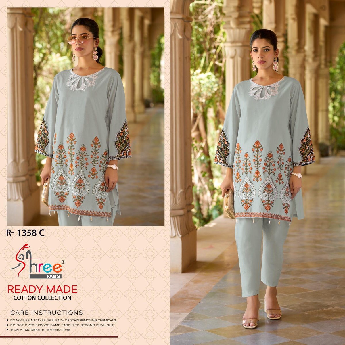SHREE FAB READY MADE COTTON COLLECTION R-1358-A TO R-1358-D 3