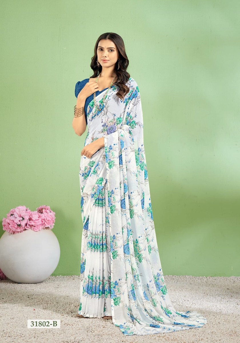 RUCHI SAREE STAR CHIFFON 154 31801-A TO 31803-D 6
