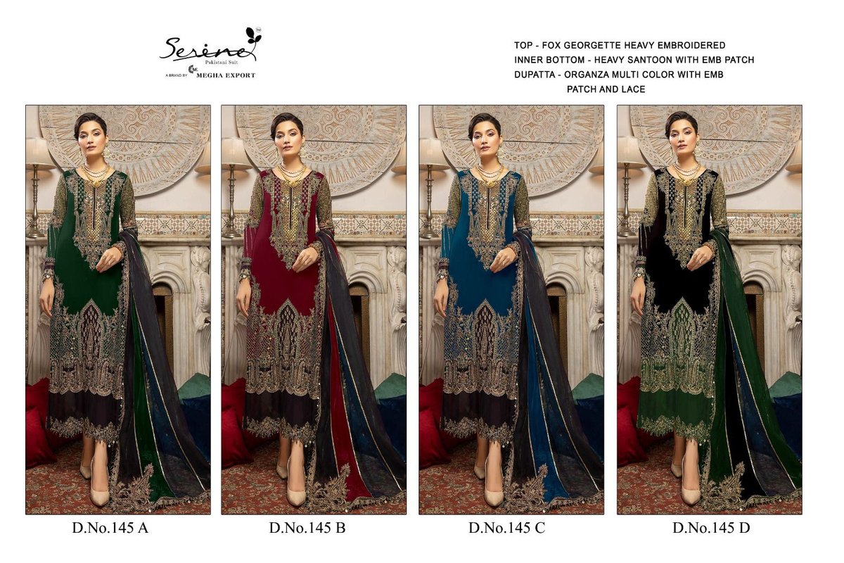 Serine Pakistani Suit S-145 Colors 9