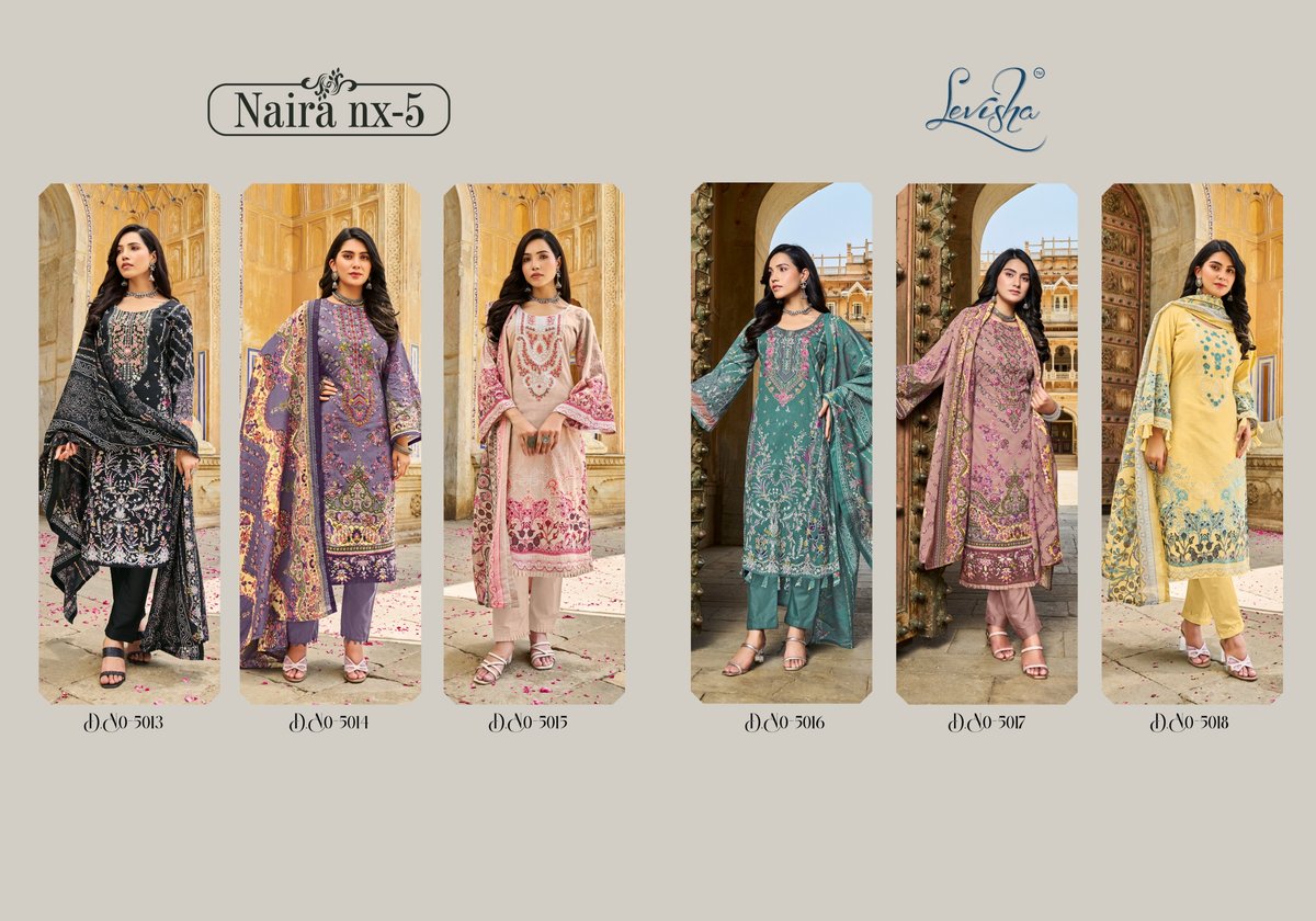 LEVISHA NAIRA NX VOL-5 5013 TO 5018 7