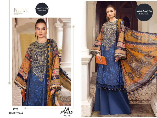 Mehboob Tex M.Print Vol-12 1194 Colors