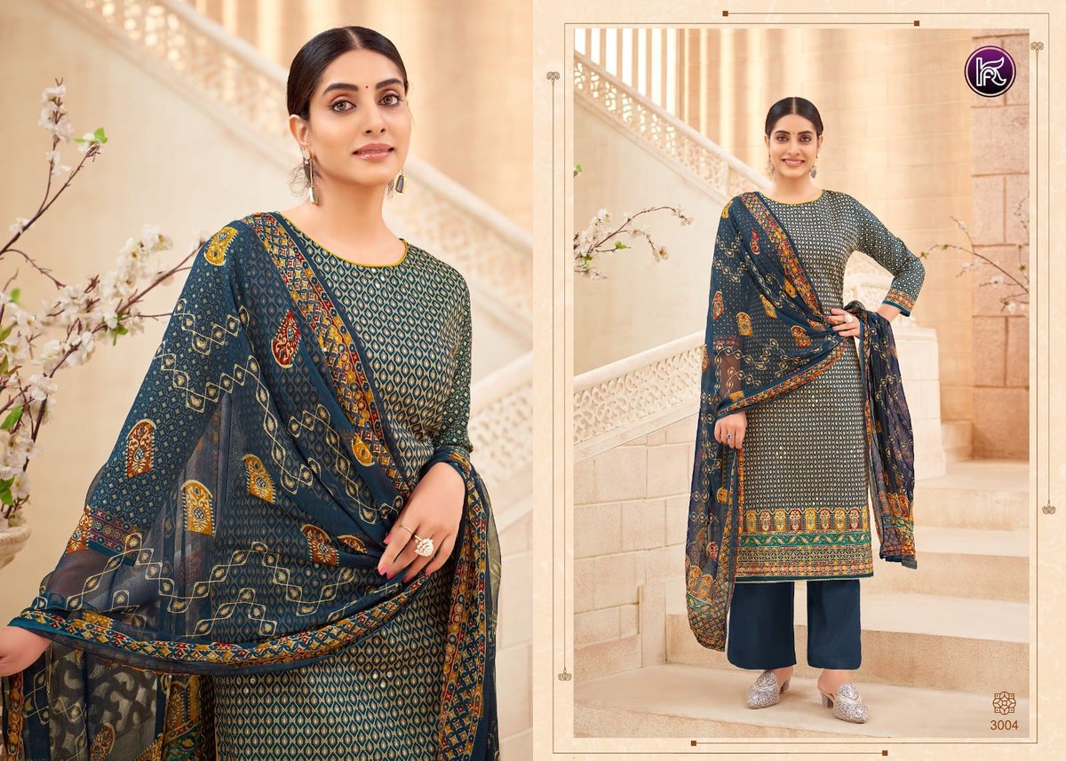 KALA FASHION ORANGE - 3 3001 TO 3004 4