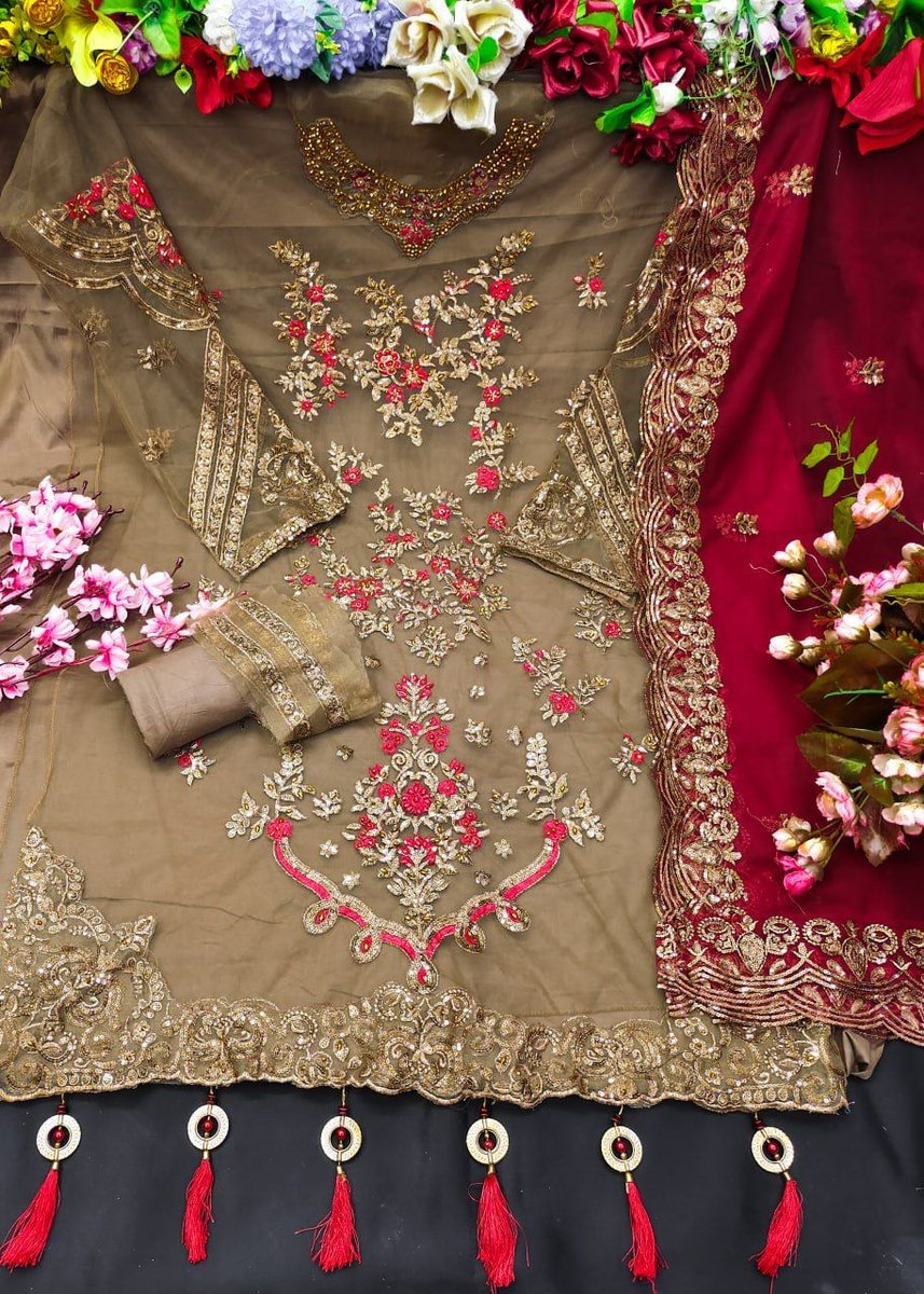 Pakistani Designer Suit KF-151 Colors 6