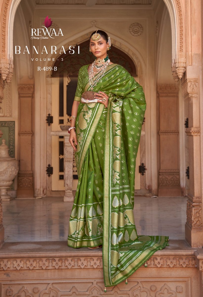 Rewaa Banarasi Vol-3 R-487  to R-489 Colors 10