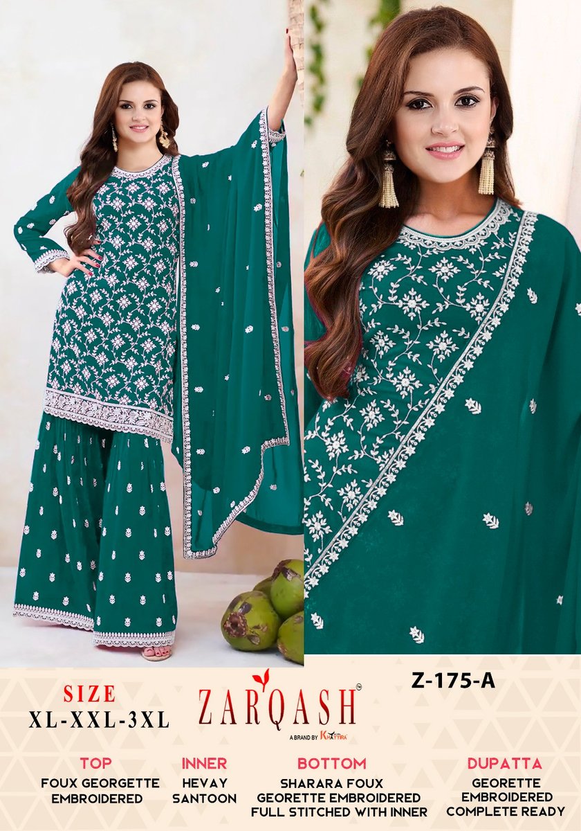 ZARQASH READYMADE COLLECTION Z-175-A TO Z-175-D 1