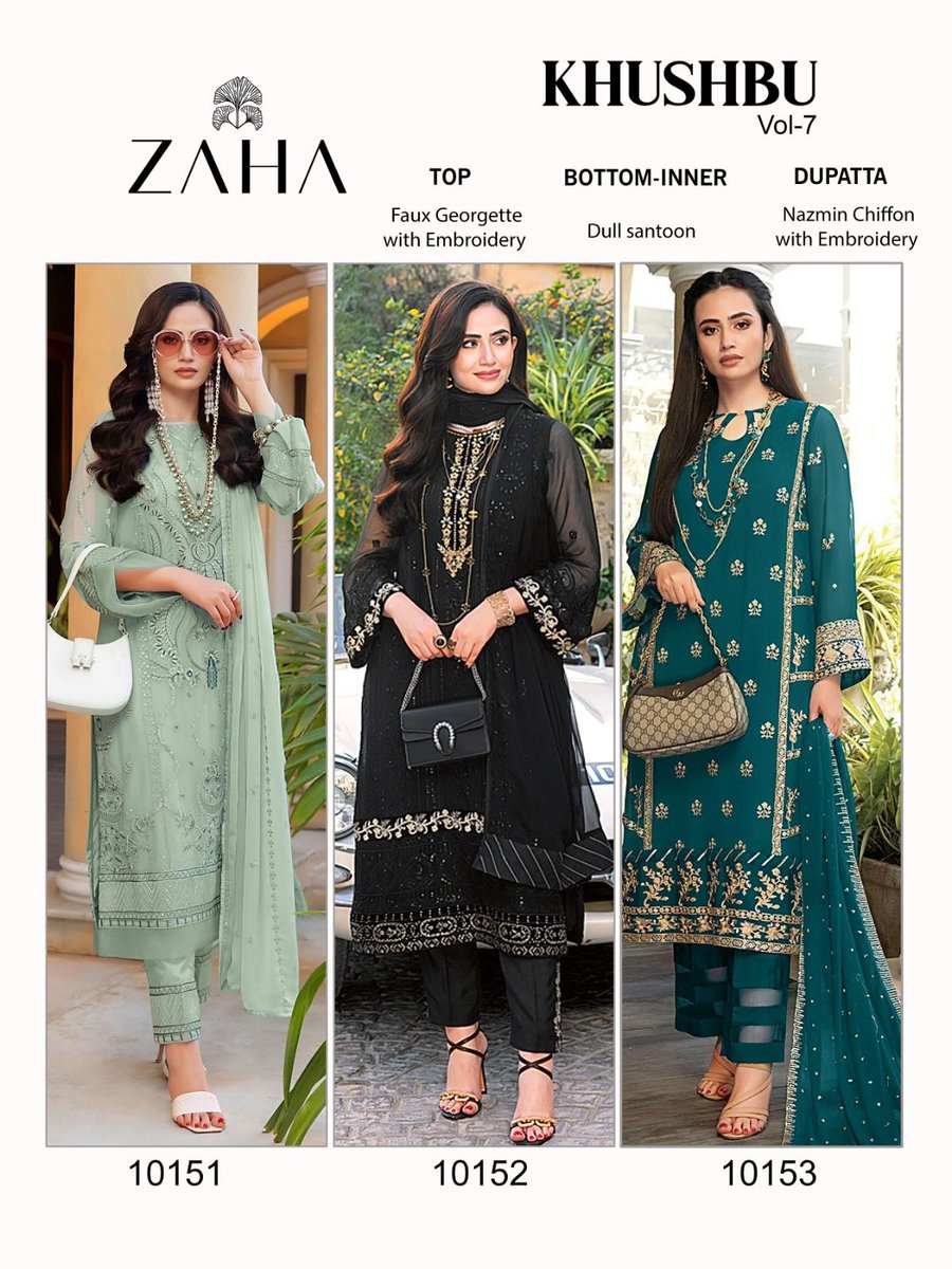 Zaha Khushbu Vol-7 10151-10153 Series 7