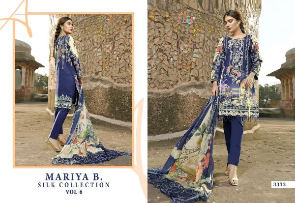 SHREE FAB MARIA B SILK COLLECTION VOL-06 3333 TO 3339