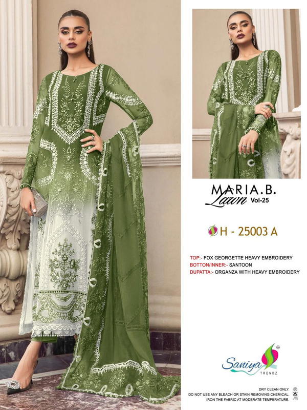 SANIYA TRENDZ MARIA B. H-25003-A TO H-25003-D